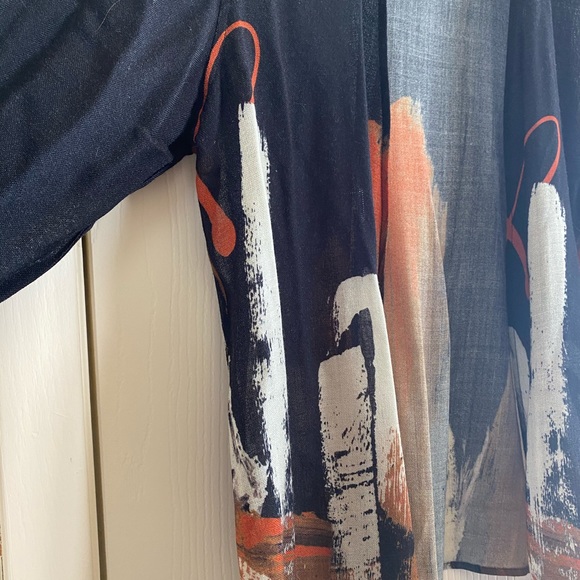 Cocoon Tao House Art to wear Lagenlook kimono M - Picture 3 of 8